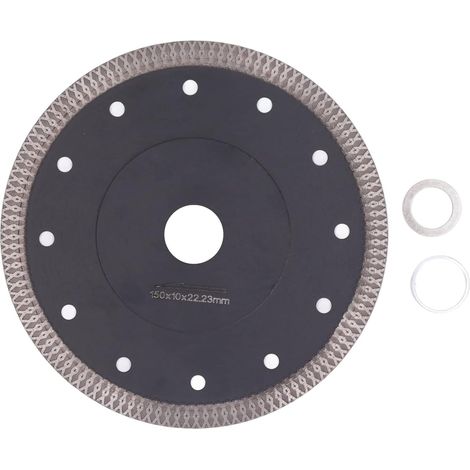 LAME DE SCIE CIRCULAIRE DIAMANTE ABRASIVE HAUTE RÉSISTANCE POUR LA COUPE DE CARREAUX DE MARBRE (150mm) (1/5)