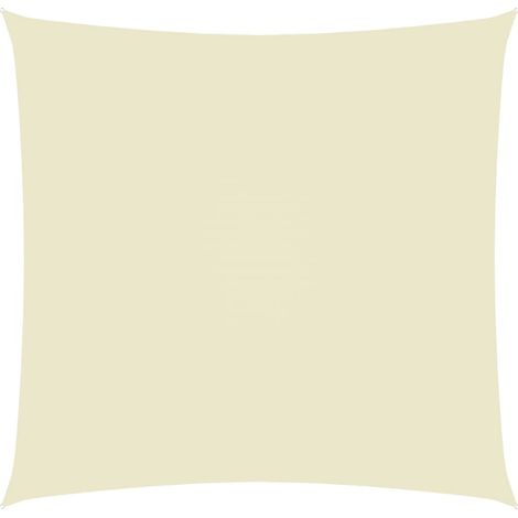 Telo parasole vela parasole quadrato tessuto Oxford 5 x 5 mt crema 020009517