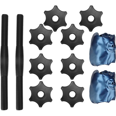 GARRYFIZH Haltères portables réglables remplis d'eau pour femmes, entraînement musculaire des bras, équipement de mise en forme du Yoga à domicile, bleu, 8 à 10KG