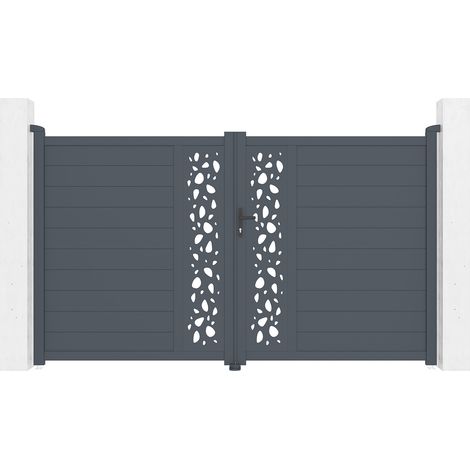 Puerta Batiente de aluminio 3m SUNNY 300 x 180 cm (1/4)