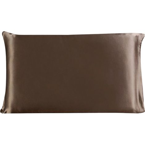 Taie d'oreiller - Soie de mûrier - 19 momme - 400 fils au cm² - Fermeture éclair cachée - Taille standard