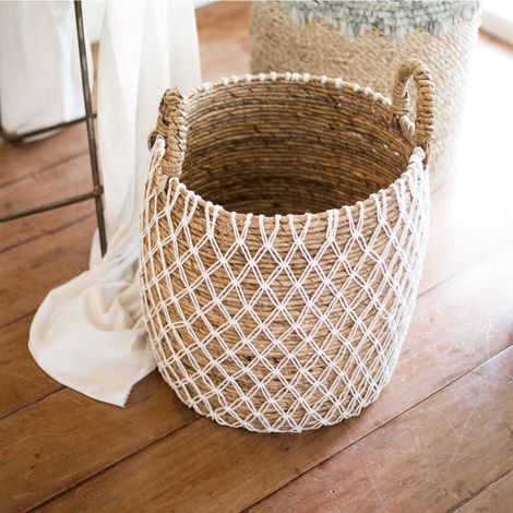 Panier de Rangement et à Linge en Fibre de Banane, Cache-Pot, 3 Tailles au Choix - PANGIVO