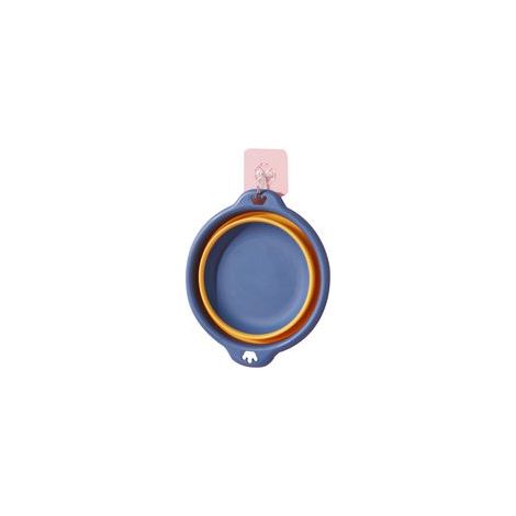 Cesto portabiancheria portatile e pieghevole in plastica, bacinella da viaggio pieghevole, sicuro e resistente, articolo per la cura della persona e della casa, 1 pezzo (blu scuro, taglia piccola 23 c