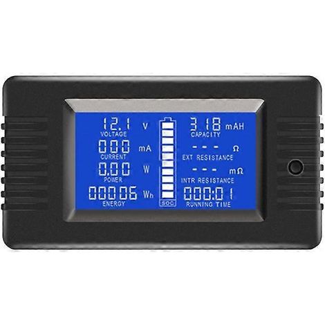 Ampèremètre numérique LCD à affichage LCD pour courant, tension et intensité (1/5)