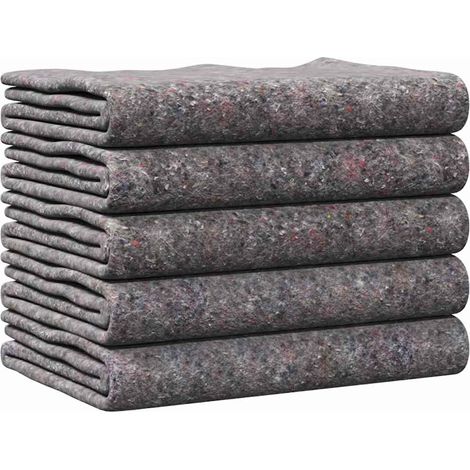 Couvertures de déménagement 5 pcs Gris 150 x 200 cm tissu CFW69771 (1/5)