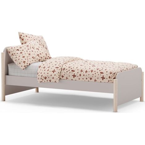 Cama juvenil con cabecero 92x200 cm Misty Dawn Beige - Oak Soft (ancho) x 70cm (alto) (1/5)