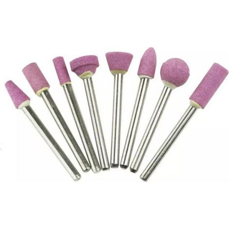 Pierre À Meuler - Tige 3,2 Mm - Pour Mini-meuleuse - 8 Pièces