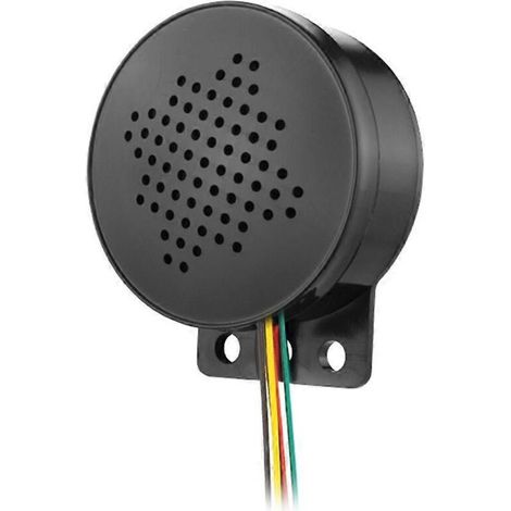 1 Avertisseur sonore, réglable en volume, 110 dB, tension 6-30 V CC, pour moto, voiture, engin de chantier, portail (1/5)