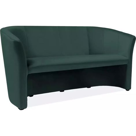Canapé cabriolet spacieux SITTON 3 places velours vert tendance