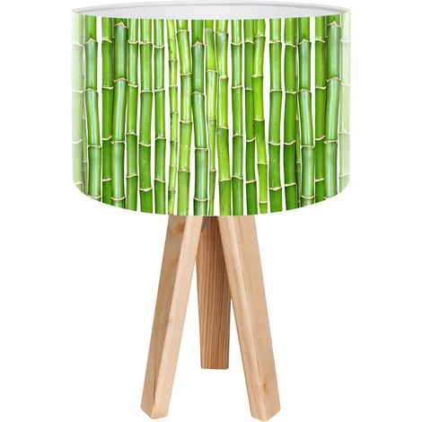 Lampe de chevet bothanica foto-002 - Bois clair, blanc (1/3)
