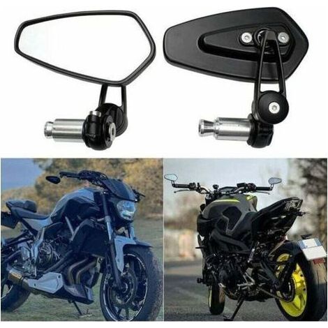 Rétroviseurs de guidon pour motos XJ6, MT01, MT03, MT07 et MT09 (noirs) (1/4)