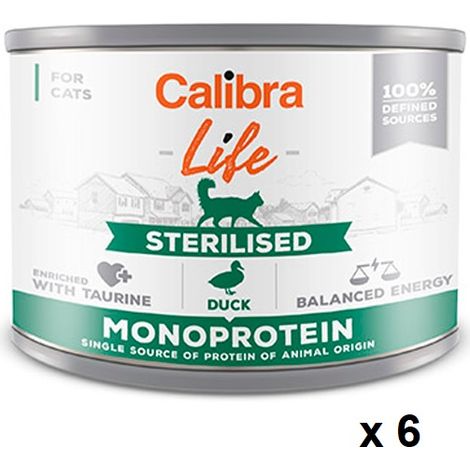 Cat Life Lata sterilizzato Pato 6x200gr