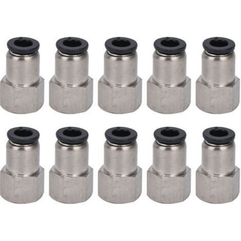 Connecteur Pneumatique Droit Femelle pour Ligne d'Air, Raccord Rapide 4-01 (1/5)