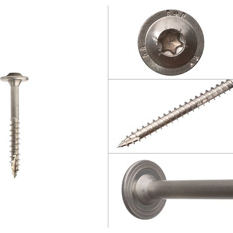 Tellerkopfschrauben Edelstahl A2 6 x 50 mm Torx 25 - Schachtel