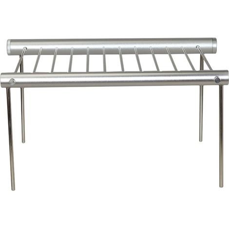 GROOFOO Grille de Barbecue Rétractable, Robuste et Durable en AcierInoxydable, Peut Griller/égoutter l'huile/Sécher les Légumes/Mettre du Pain
