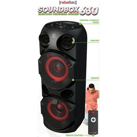 Rebeltec SoundBox 630 TWS/FM/USB Bluetooth-Lautsprecher (1/5)
