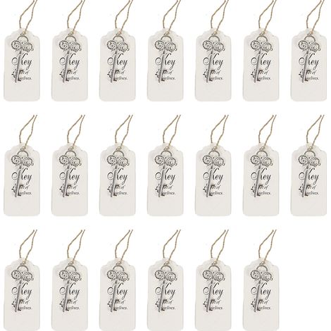 Ouvre-bouteilles Clé - En Alliage De Zinc Électroplaqué - Pour Mariage Fête Célébration - Lot De 20 Pièces (1/5)