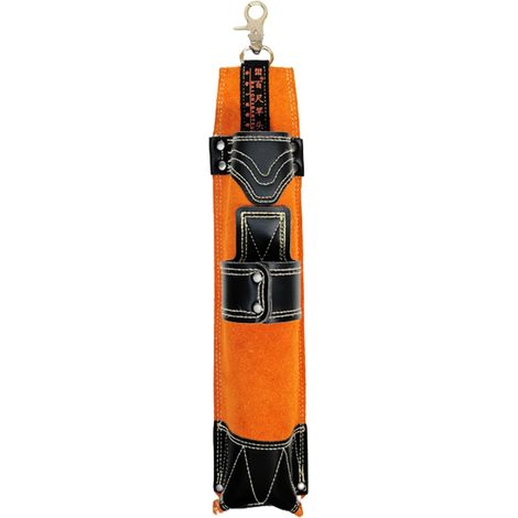 Support de canne à souder, tube de rangement en cuir de vachette  pochette à outils, sac banane robuste, récipient interactif résistant à la chaleur pour soudeurs professionnels, amateurs de (1/5)