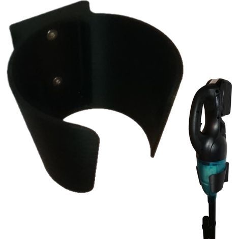 Support Mural Pour Aspirateur Support de Rangement Mural pour Aspirateur avec Fixation - Rangement Renforcé pour Garage Maison Placard Porte Serpillère Balai Nettoyeur (1/5)