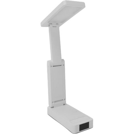 Lampe de bureau LED pliable avec pince, batterie 3600 mAh, intensité lumineuse réglable en continu, 3 températures de couleur (3000-6000 K), lampe de table RG0 pour le confort (1/5)