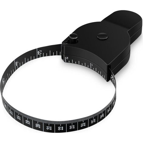 Körpermaßband – Selbstverriegelndes Maßband mit Druckknopf – Präzises Messinstrument für Taille, Brust, Hüfte, Arme und Oberschenkel – Einziehbares Maßband für Fitness und Zuhause (1/5)