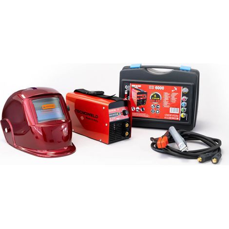 Poste à Souder MMA Inverter 180A + Cagoule LCD Automatique 9/13 - Soudure Acier, Inox, Fonte diam 1.6-5 mm TECNOWELD