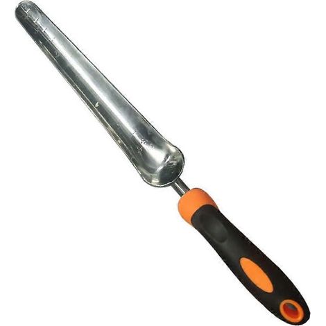 Outil de repiquage en acier inoxydable avec poignée ergonomique et confortable pour une protection précise des racines. (1/4)