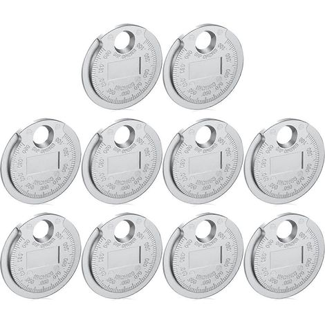 10-facher Zündkerzenabstandsmesser – Drahtabstandslehre – Skala von 0,5 mm bis 2,5 mm (1/5)