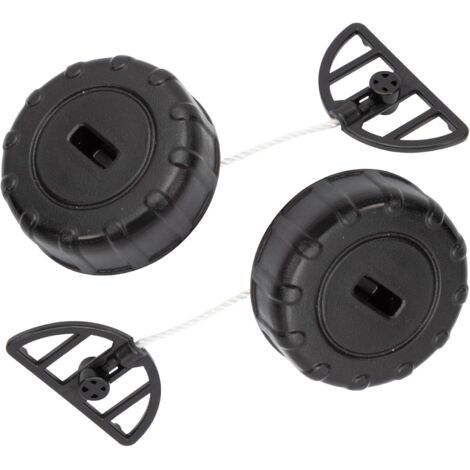 Lot de 2 Bouchons de réservoir d'huile pour Stihl 017 018 pour MS170 MS180 Bouchon d'essence Remplacement N° 1130 350 0500 Pièces de rechange pour tronçonneuse