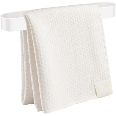 FENOPLASTICA(Blanc)Porte-Serviettes, 30 cm Porte-Serviettes Auto-Adhésif et à Vis pour Salle de Bain Cuisine (1/5)