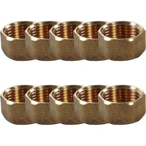 Lot de 10 Bouchons Laiton Femelle 3/8" (12/17) - Arcanaute (1/3)
