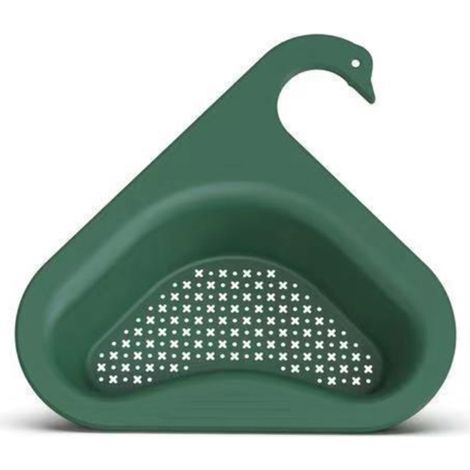 Panier Égouttoir de Lavabo avec Perçage Gratuit, Support de Vidange Triangulaire pour Évier de Cuisine ou Salle de Bain (1/5)