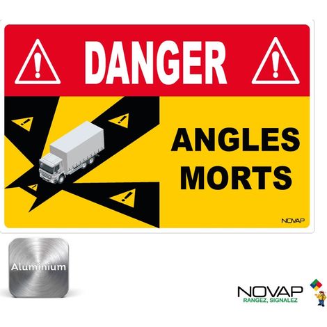 Panneau Angles morts pour camion - Alu 250 x 170 mm - 4016047 (1/2)