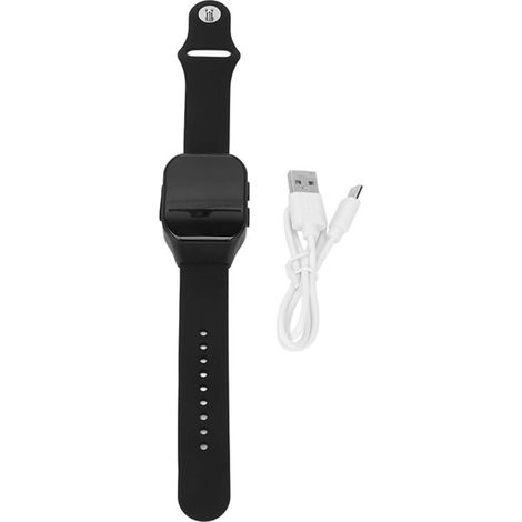 Bracelet de Sommeil Anti-Stress - Aide à l'Endormissement par Microcourant - 3 Modes - Noir (1/5)