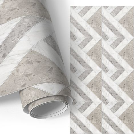 Möbelfolie - Klebefolie für Möbel - Selbstklebende - Deko-Folie für Küche Schrank Tisch & Fensterbank - Moderne Geometrie 75x150 cm