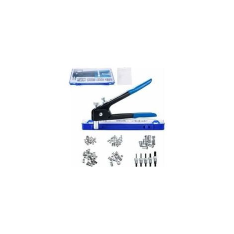 Jeu de pistolets à rivets aveugles, 86 pièces, M3 M4 M5 M6 M8, écrou à rivets fileté, pince de rivetage, Kit d'insertion filetée (1/5)