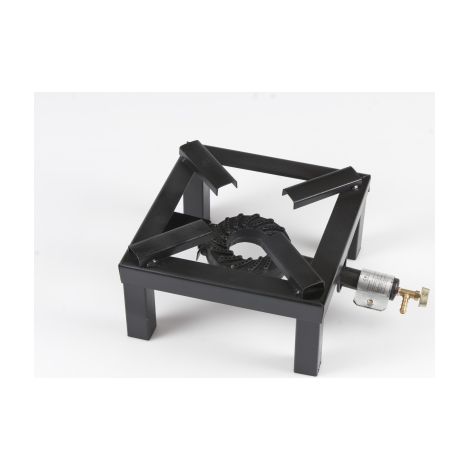 fornellone a gas cm 30x30 in acciaio bruciatore 75 fori norma CE griglia forno