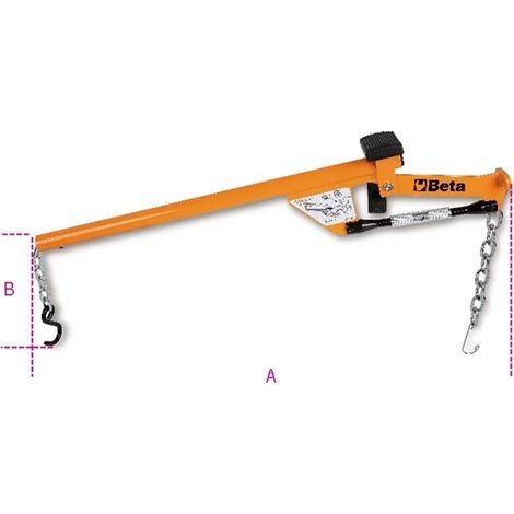 Beta – Extracteur de moyeux de roue – Levier d'extraction bras oscillant – Force 20Nm – Longueur 1060mm – Démontage facile sans effort