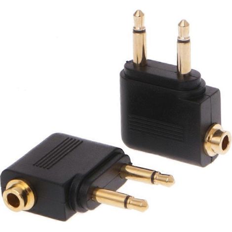 adaptateurs jack mono 35 mm pour casque d'avion (1/4)