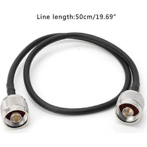 Adaptateur de câble coaxial RF RG58 mâle vers fiche N mâle, rallonge de 50 cm (1/5)