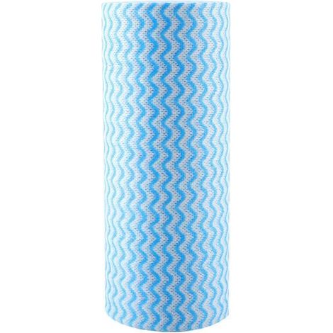 Vvikizy Torchons Chiffon à vaisselle jetable antiadhésif à l'huile, 50 pièces, chiffon Non tissé, essuie-mains pour art Bleu (1/4)