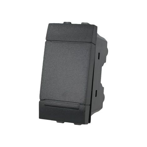 Deviatore 1P 16A Unipolare Nero Compatibile Bticino Living SD80003 (1/5)