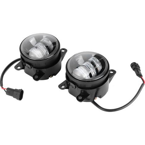 2 pièces 4 pouces 20W LED antibrouillard puissant double couleur lampe accessoire auto compatible Honda (1/5)