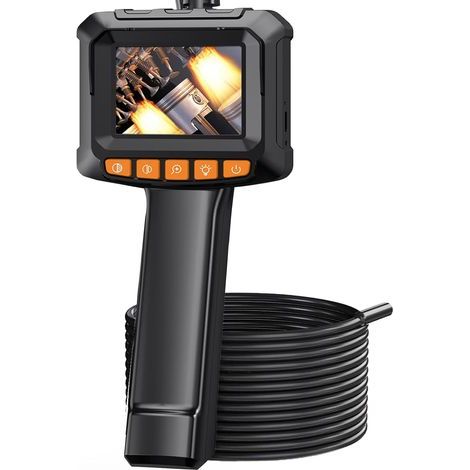Caméra Endoscopique, Endoscope HD 1080P, Camera Inspection Canalisation à Écran IPS de 2,4 Pouces, Caméra Étanche IP67, Câble Semi-Rigide de 5M, avec Lumière (1/5)