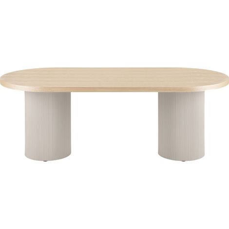 ASH-Table à manger ovale 8/10 personnes 220 cm, frêne et sable (1/5)