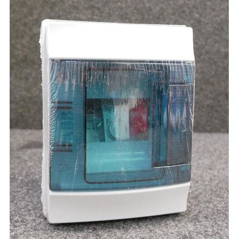 Coffret modulaire en saillie 1 rangee 4 modules 202x152mm avec porte transparente IP65 Mistral65 ABB