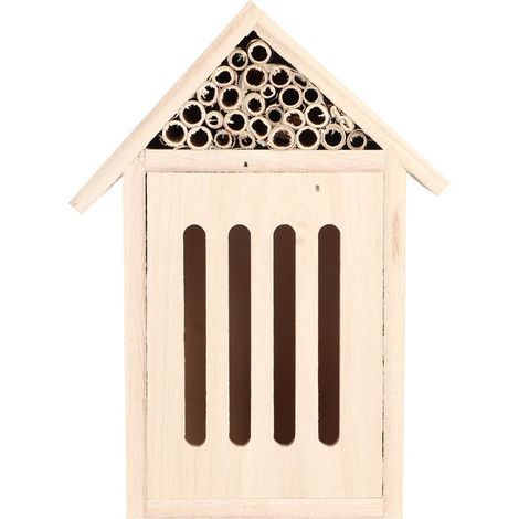 Jardin extérieur en bois insecte abeille maison bois Bug chambre abri nichoir décoration (Type C) (1/5)