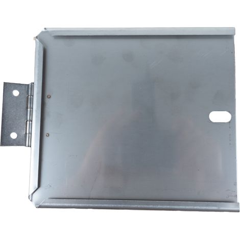 Portatarga con cerniera in acciaio inox 165x165mm