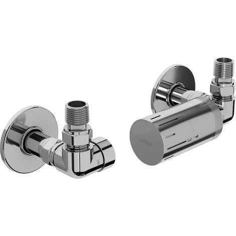 Mexen G05 juego termostático axial con embellecedor R, cromo - W903-958-904-01 (1/3)