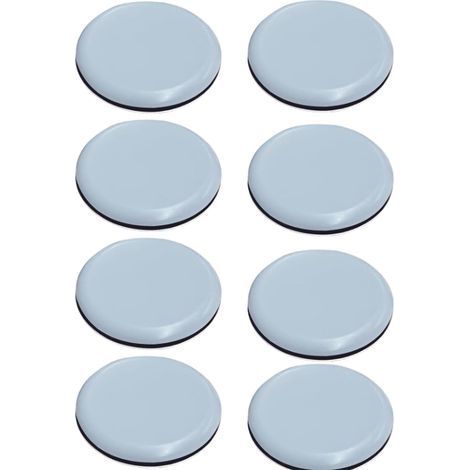 8X Patins glisseurs pour Meubles Ø 50mm, Auto-adhésif Patins de Meuble, Planeur Patins pour Meubles en Téflon Chaise de Planeur Professionnels/Planeur PTFE (1/5)